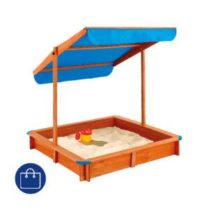 Holz-Sandkasten