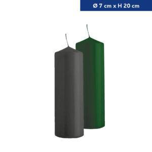 Stumpenkerzen H 20 cm